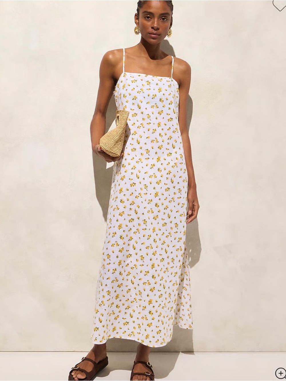 ✨ J CREW Linen Cotton Maxi Dress